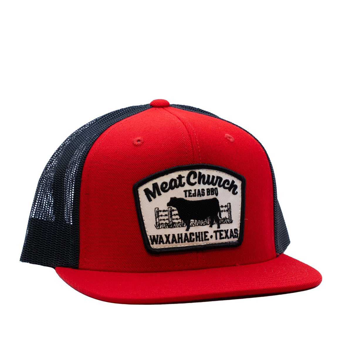 tejas-bbq-patch-hat-red-black-g2 RedMCwCowFlatBill.jpg